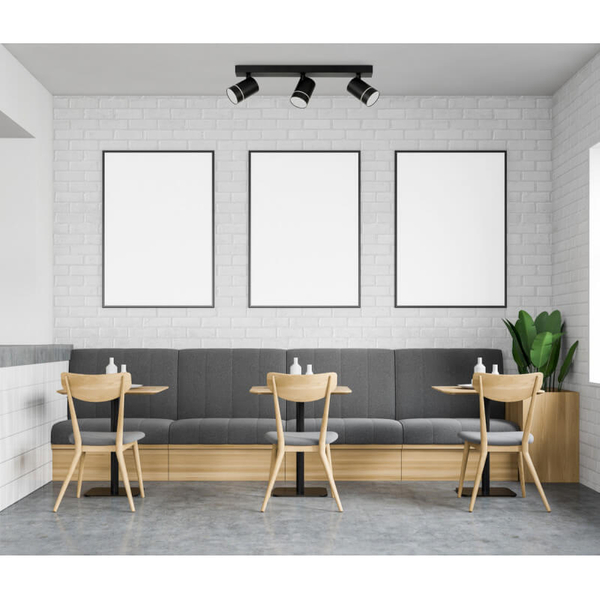 Sufitowa lampa nowoczesna Selma LED 15W 4000K do biura czarna