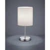 Stojąca lampa stołowa Jerry R50491001 do salonu srebrna biała