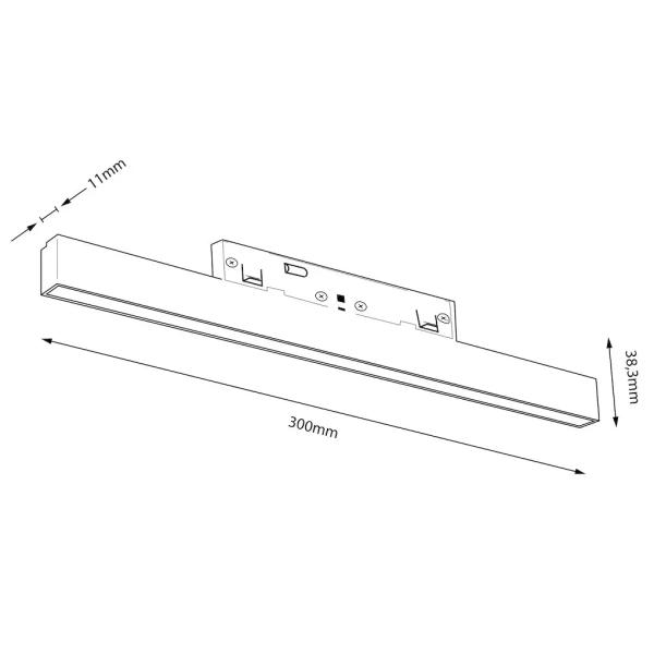 Lampa LED szynowa magnetyczna Magnetic Track ML2173 LED 10W CCT czarny