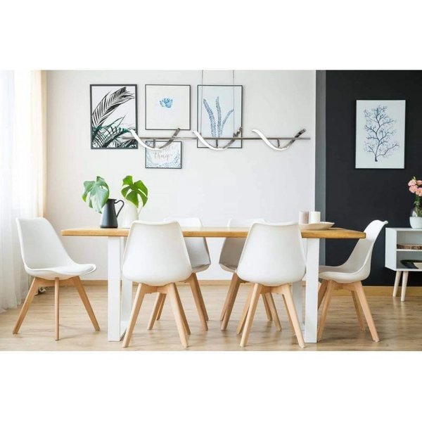 Ledowa lampa wisząca Spirali ABR-LAZZA-30W Abruzzo wstążka chrom