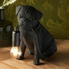 Stołowa lampka z żywicy Pug Puppy 107325 mops pies czarny