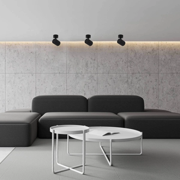 Sufitowa lampa ruchoma Tokio LP-787/1WS BK tuba czarna