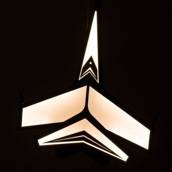 Lampa sufitowa samolot JET Abigali LED 26W odrzutowiec biały