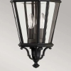 Zewnętrzna LAMPA wisząca Cotswold FE-COTSLN8-M-BK Elstead FEISS szklana OPRAWA industrialna latarenka zwis IP23 czarny przezroczysty