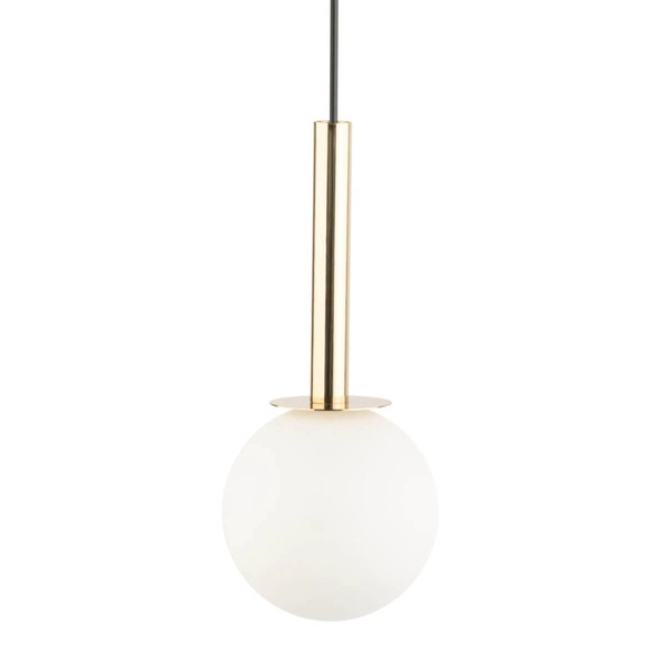Pojedyncza lampa wisząca Daisy 40769 Sigma zwis kula złota biała