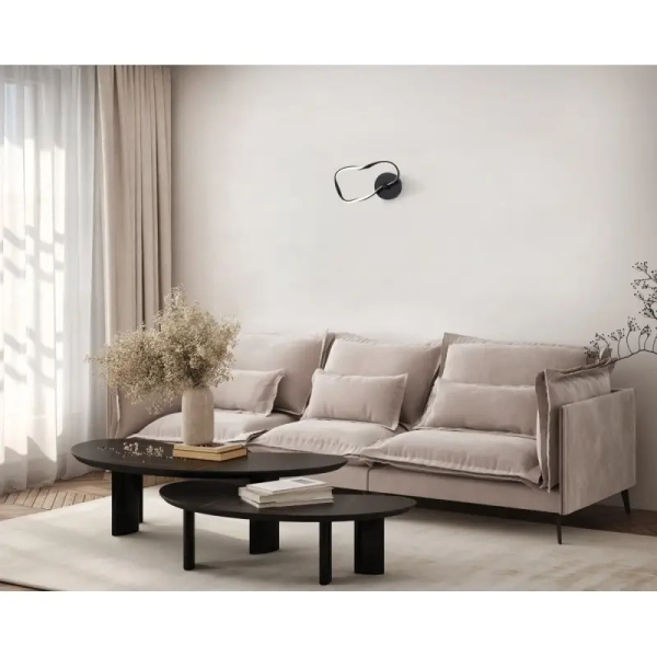 Metalowa lampa ścienna Amaya WL-22782-BK LED 20W 3000-6000K czarna