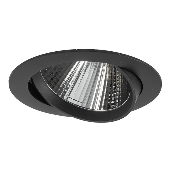 Okrągła lampa z klipsem Egina 10558 Nowodvorski LED 15W 4000K wpustowa czarna