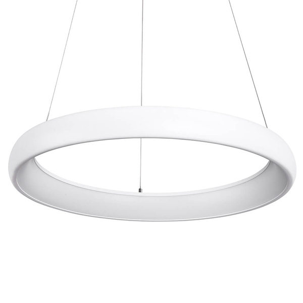 Nowoczesna lampa wisząca Alessia pierścień LED 50W 3000K biały
