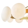 Molekułowa wisząca lampa Tauri TAU1235 ring kule złote białe