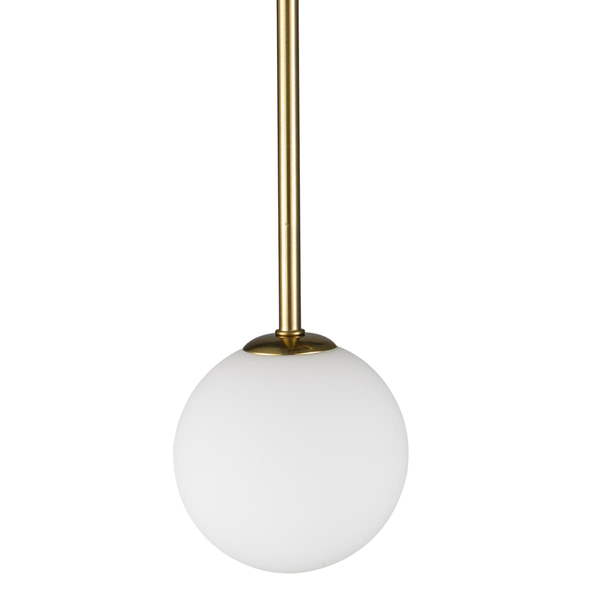 Lampa ścienna MIKA ST-F086 Step metal szklana kulka złota biała