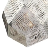 Wisząca lampa ażurowa Futuri star ST-5001 L SILVER L Step futurystyczna chrom