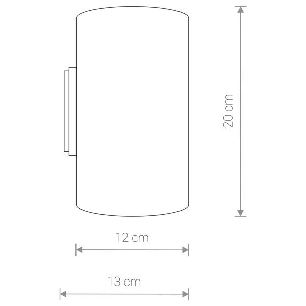 Kinkiet LAMPA ścienna TUBE 9317 Nowodvorski metalowa OPRAWA tuba biała