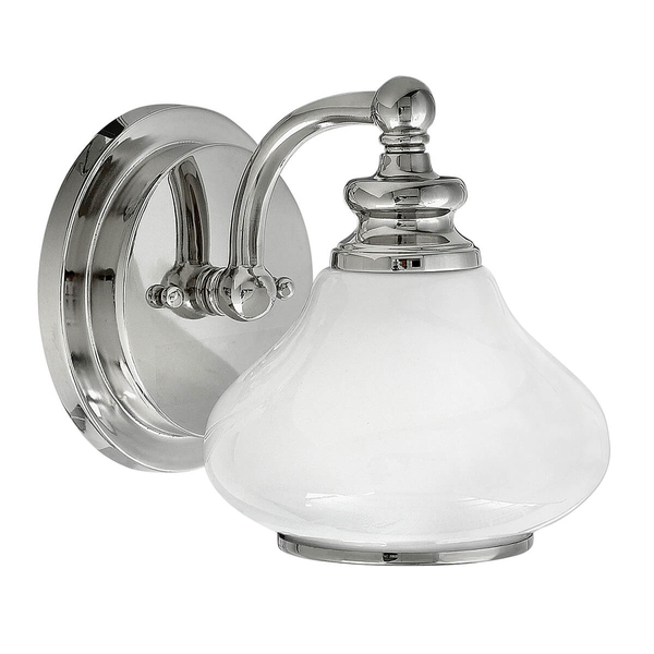 Nowoczesny kinkiet Ainsley HK-AINSLEY1-BATH Hinkley IP44 szkło chrom