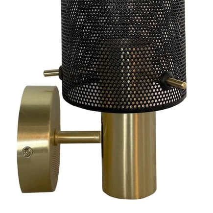 Lampa ścienna tuba Tirana LP-945/1W BK Light Prestige glamour czarna