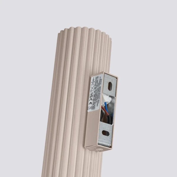 Naścienna lampa ryflowana KARBON SL.1776 tubka góra-dół kaszmirowa