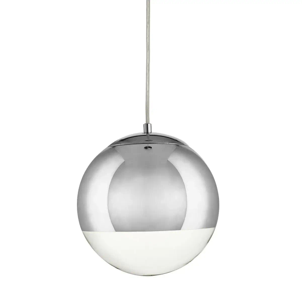 Lampa wisząca szklana kula Flash MP1238-200 chrome Step do jadalni chrom