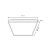 Natynkowa lampa salonowa Quadro LED 38W 3000-6000K biała czarna