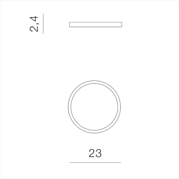 Lampa sufitowa okrągła Panka AZ5356 LED 18W do jadalni czarna