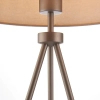 Stołowa lampka do sypialni Tri 66986 trójnóg nikiel szary