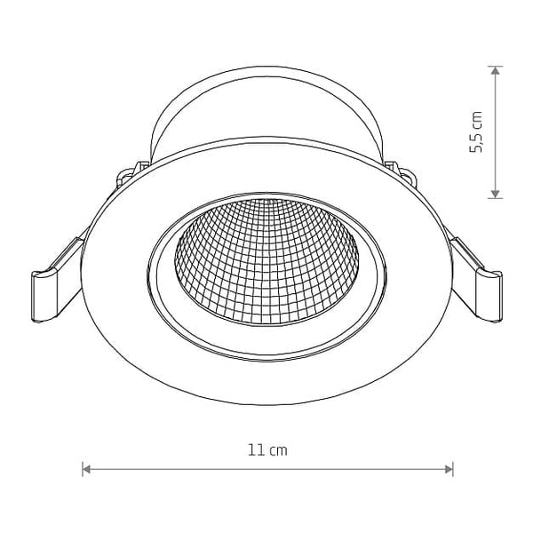 Lampa punktowa wpustowa Egina 10552 Nowodvorski LED 10W 4000K oczko biała