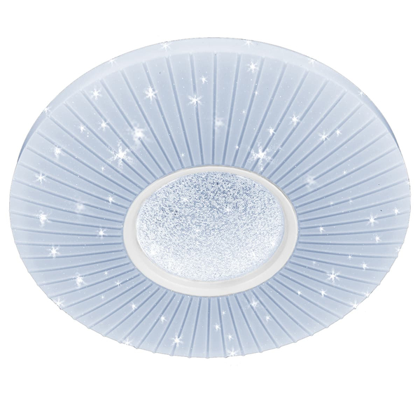 Dekoracyjna LAMPA sufitowa VEN P-6060/48 dekoracyjna OPRAWA plafon LED 74W z efektem gwiazd biały