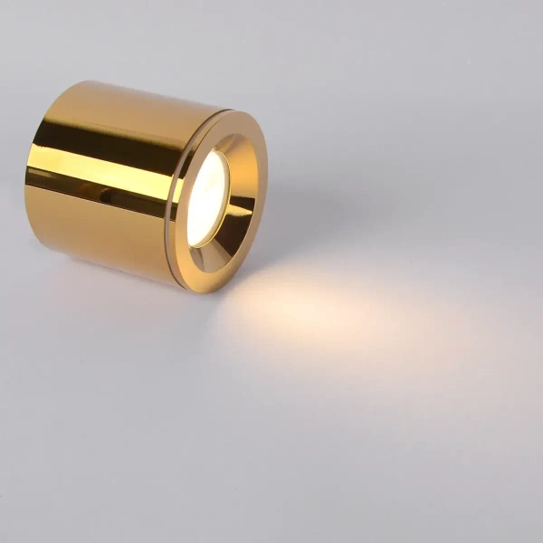 Minimalistyczna lampa sufitowa Luna CL0103-GD Yaskr tuba IP65 złota