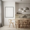 Skandynawska lampa wisząca 23161 kopuła do salonu biała kremowa
