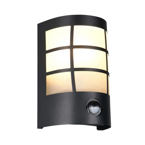 Elewacyjny kinkiet z czujnikiem SINTRA R26459132 IP44 czarny