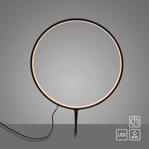 Okrągły naświetlacz ogrodowy ZIRKULU 19511-18 LED 3,1W 3000K IP65 czarny