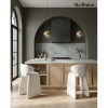 Nowoczesne krzesło EDRA MM001501100362 beżowe tapicerowane tkanina 52cm