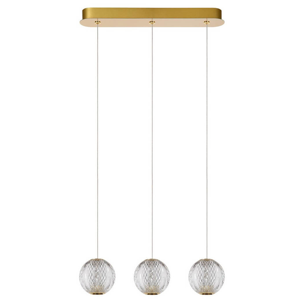 Wisząca lampa nad stół CINTRA 13499/12/60 LED 12,6W 2700K złoty mosiądz
