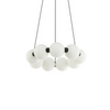 Molekułowa wisząca lampa PERLA czarna biała AZ6894 9x19W 3000K