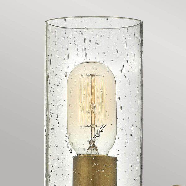 Lampa na ściane Collier HK-COLLIER1 Hinkley na przedpokój szklana mosiądz