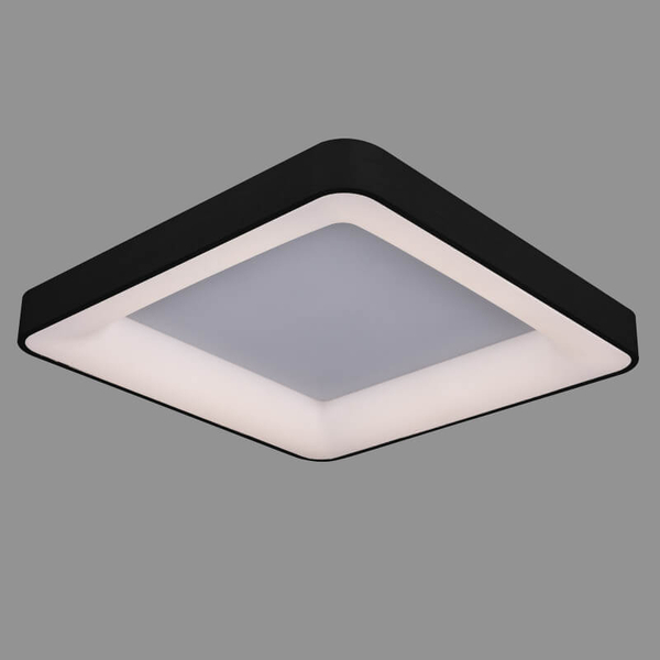 Kwadratowa lampa sufitowa Giacinto pokojowa LED 50W 4000K czarna