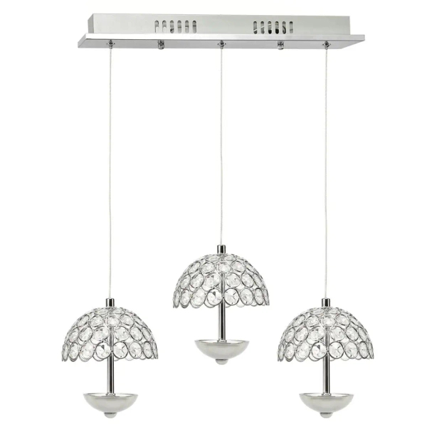 Potrójna lampa wisząca kryształowa VENUS ML315 LED 5W 4000K chrom