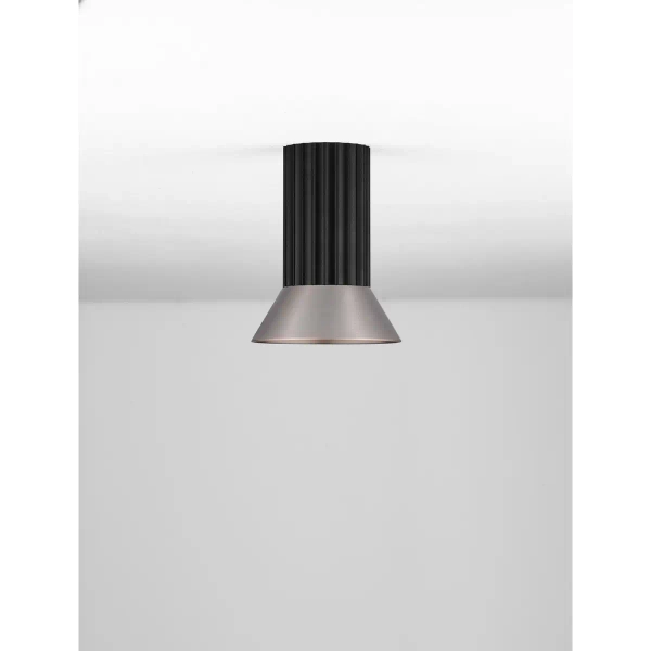 Lampa sufitowa do salonu MARENZO LE45606 metalowa czarna brązowa