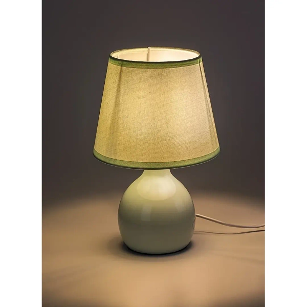 Nowoczesna lampka nocna Ingrid 74077 do czytania jasno zielony