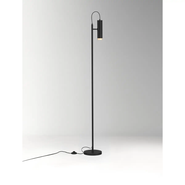 Podłogowa lampa TORVILA LE45624 regulowana tuba czarny złoty