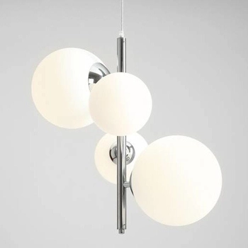 Modernistyczny zwis BLOOM 1091L4 Aldex szklane kule balls chrom