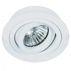 Oczko LAMPA sufitowa Pio Bianco Orlicki Design metalowa OPRAWA podtynkowa wpust okrągły biały