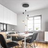 Czarna lampa wisząca Lautada kaskada LED 22,5W 3000K ściemnialna