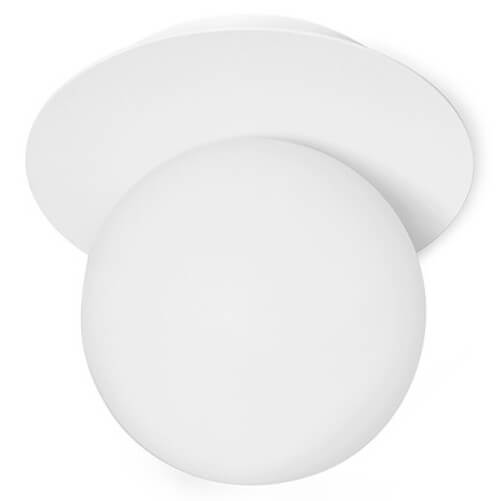 Szklana lampa ścienna Borra B1A11000 kula ball biała