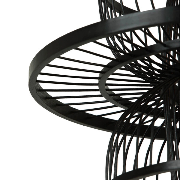 Ratanowa lampa wisząca Astra LP-3110/1P BK japandi boho czarna