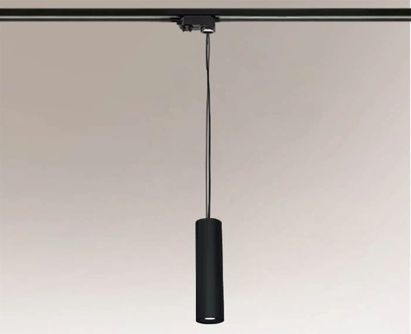 LAMPA wisząca NODA 7954 Shilo sopel OPRAWA metalowa ZWIS tuba do systemu szynowego czarna
