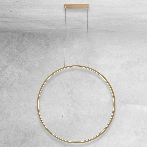 Wisząca lampa ring Agaro 5314 Shilo LED 26W 3000K modernistyczna złota