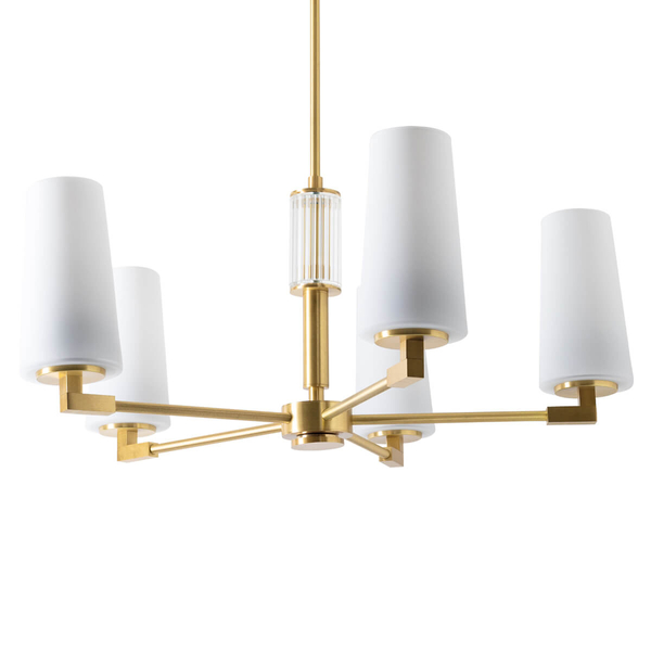 Lampa nasufitowa Vincenza 1244 Zuma dekoracyjna mosiądz biały