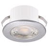 Sufitowa LAMPA wpust FIN LED C 03871 Ideus łazienkowa OPRAWA okrągła LED 3W 4000K minimalistyczna IP44 srebrna