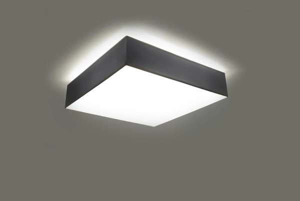 Kinkiet LAMPA ścienna SL.0143 kwadratowa OPRAWA plafon sufitowy szary