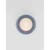 Porcelanowa lampa ścienna MALVANO LE45262 do salonu okrągła niebieska