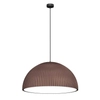 Kopułowa lampa wisząca Gandra 5039+5055 Shilo do salonu karbowana brązowa